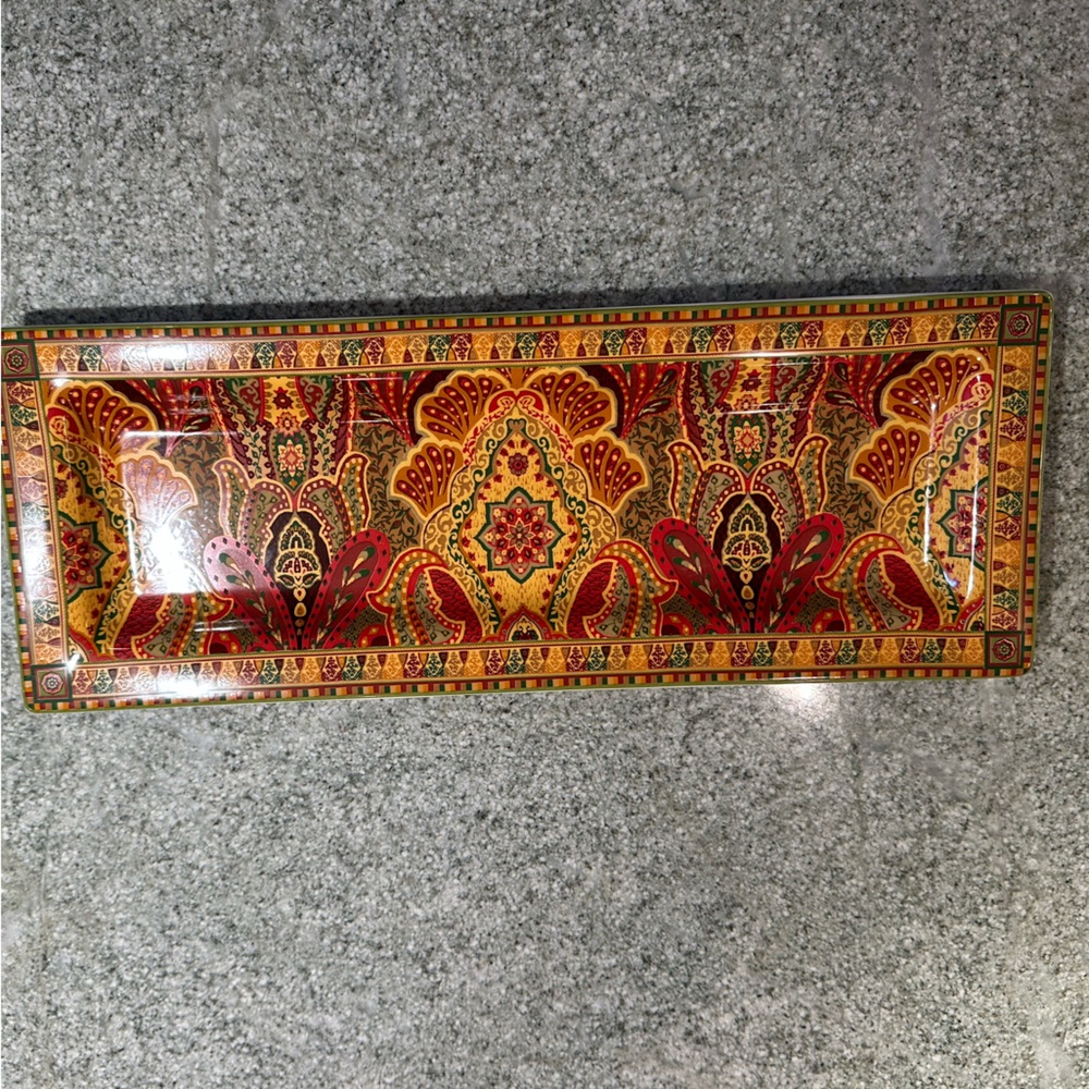 NWOT Colorful Rectangular Platter